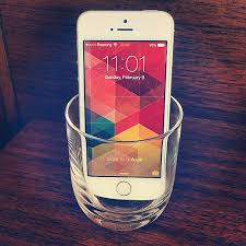 phone in cup