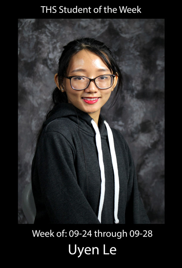 THS Student of the Week 09-24- Uyen Le