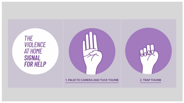 A hand-signal - popularized through social media - could save your life!!!