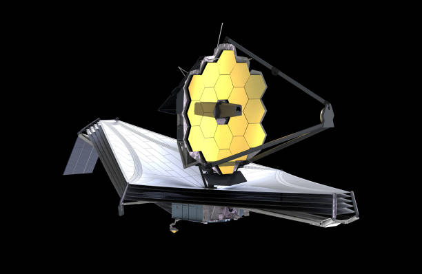 The James Webb Space Telescope (JWST or Webb), 3d illustration, elements of this image are furnished by NASA
