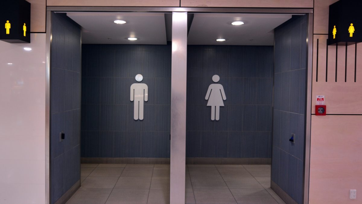 Picture of gendered bathrooms